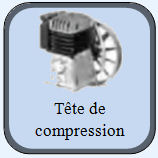 Tête compression 9 bar compresseur ABAC 3cv 4cv débit 33 m3/h NS18S