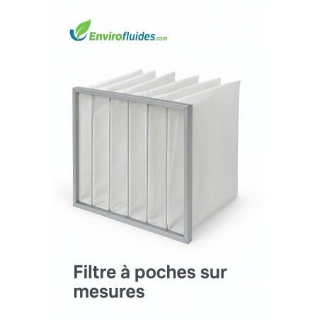 Filtre à poches -  sur mesures | filtration air & ventilation - ENVIROFLUIDES.com