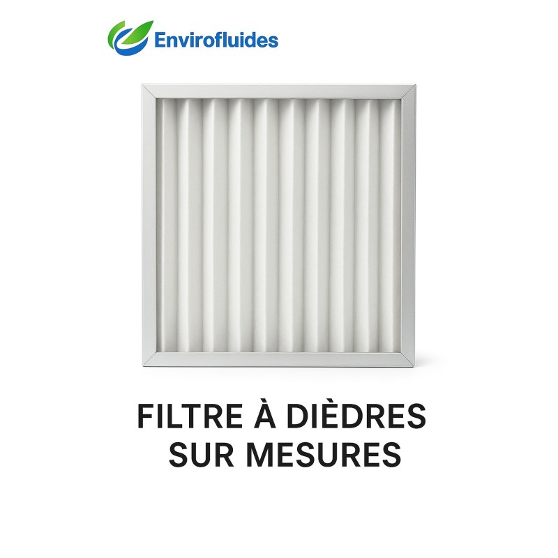 Filtre à dièdres-  sur mesures | Préfiltration air & ventilation - ENVIROFLUIDES.com