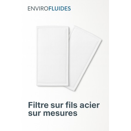 Filtre cousus sur fils acier -  sur mesures | Préfiltration air & ventilation - ENVIROFLUIDES.com