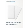 Filtre cousus sur fils acier -  sur mesures | Préfiltration air & ventilation - ENVIROFLUIDES.com