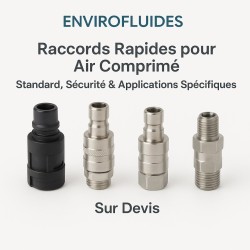 Raccords Rapides pour Air Comprimé – Standard, Sécurité & Applications Spécifiques