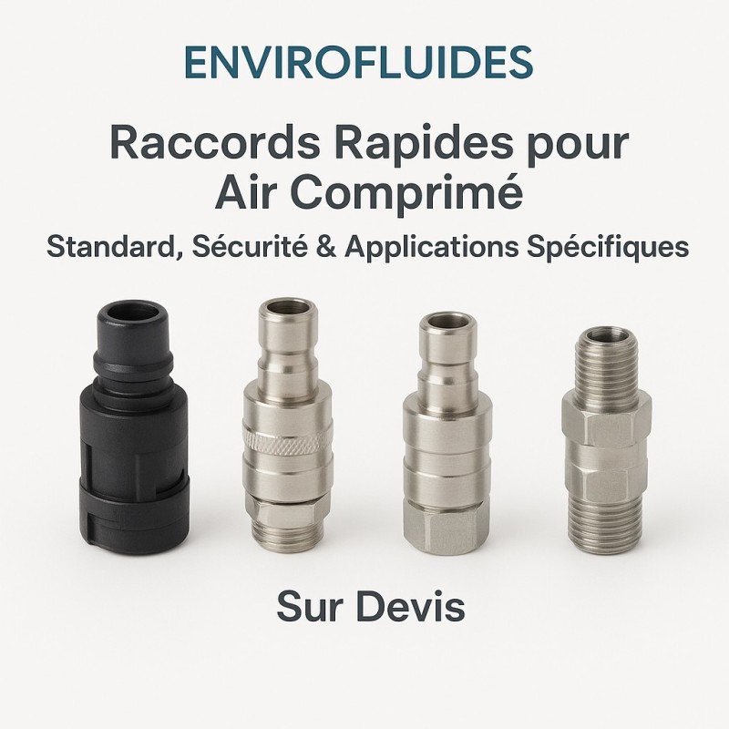 Raccords Rapides pour Air Comprimé – Standard, Sécurité & Applications Spécifiques