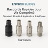 Raccords Rapides pour Air Comprimé – Standard, Sécurité & Applications Spécifiques