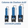 Colonne de Charbon Actif Air Comprimé – Gros Volume – Traitement Air Comprimé – Envirofluides