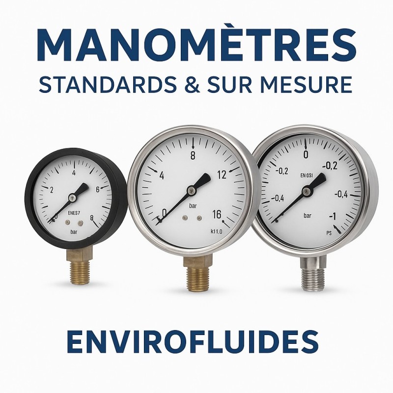 Manomètres génie climatique et industries – ENVIROFLUIDES